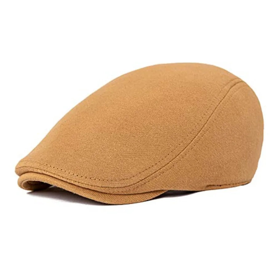 Classic Cotton Ivy Flat Cap Minimalist Driving Hat for Everyday Wear