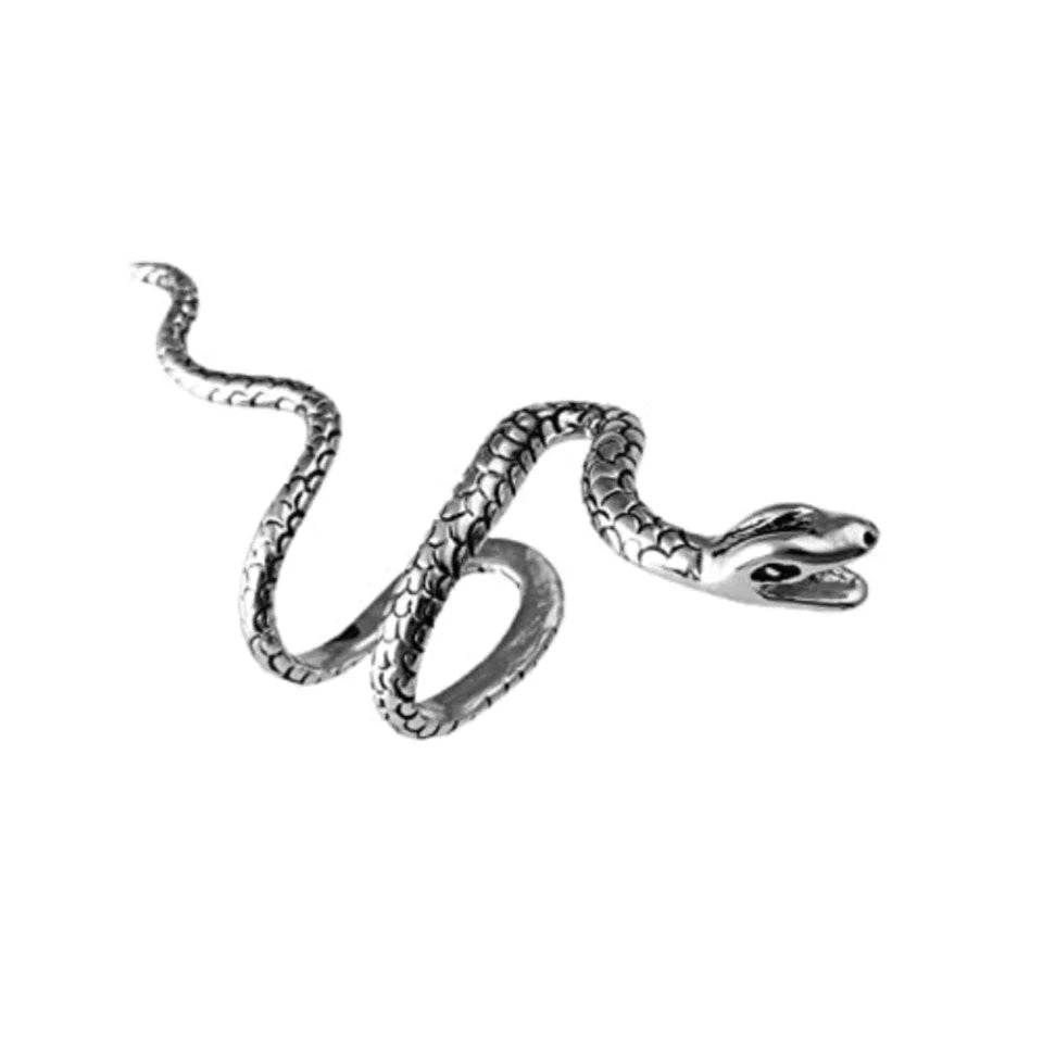 Coiled Snake Ear Cuff for Gothic Punk Alternative Fashion Looks