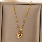Layered Heart Pendant Necklace for Dark Feminine and Alternative Fashion