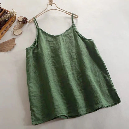 Relaxed V-Neck Camisole Tank Top with Lightweight Everyday Streetwear Styling