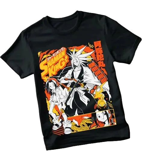 Oversized Graphic Streetwear T-Shirt with Warrior-Inspired Illustrative Front Print