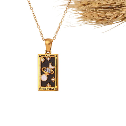 Mystic Card Pendant Necklace for Gothic and Alternative Styling