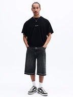 Oversized Gothic Cross Streetwear Tee With Anime-Inspired Dark Aesthetic