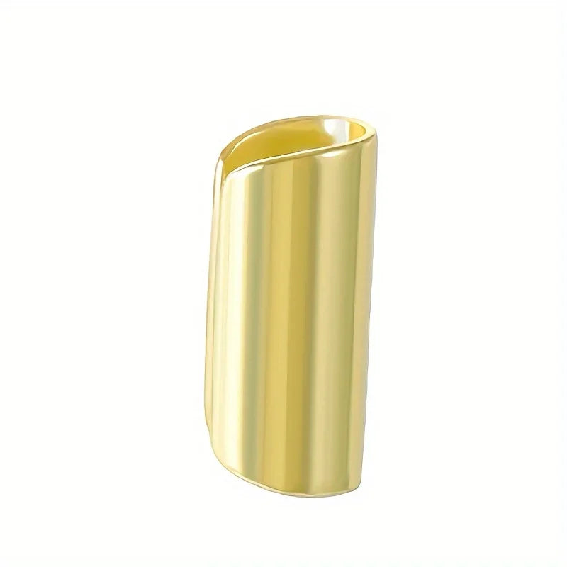 Minimalist Geometric Ear Cuff for Modern Alternative and Futuristic Styling
