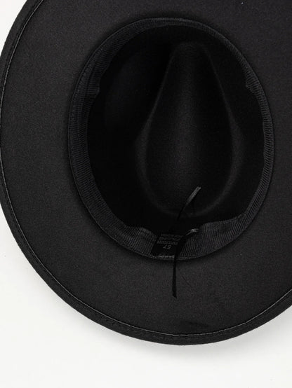 Classic Wide Brim Felt Fedora Hat with Structured Crown for Modern Everyday Styling