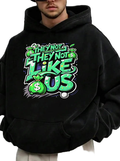 Graffiti Style Graphic Pullover Hoodie for Contemporary Urban Streetwear Looks
