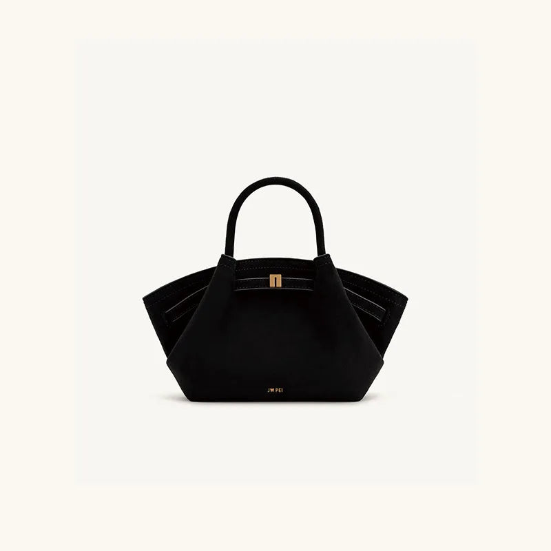 Structured Dumpling Tote Bag with Top Handle Large Capacity Design