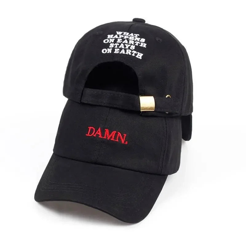 Unisex Embroidered Nylon Baseball Cap with Adjustable Fit for Casual Streetwear Style