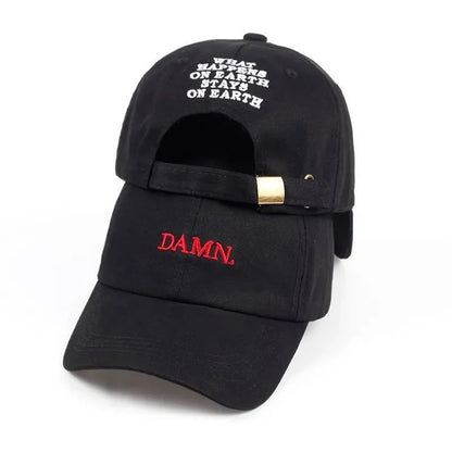 Unisex Embroidered Nylon Baseball Cap with Adjustable Fit for Casual Streetwear Style