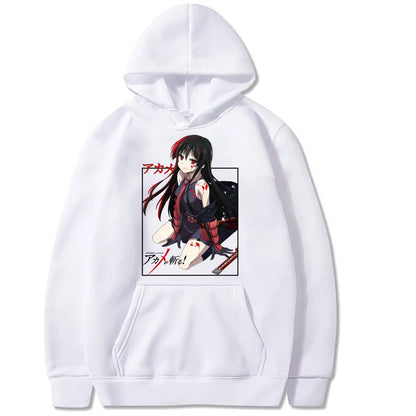 Anime Manga Hoodie With Minimalist Character Illustration Streetwear Aesthetic