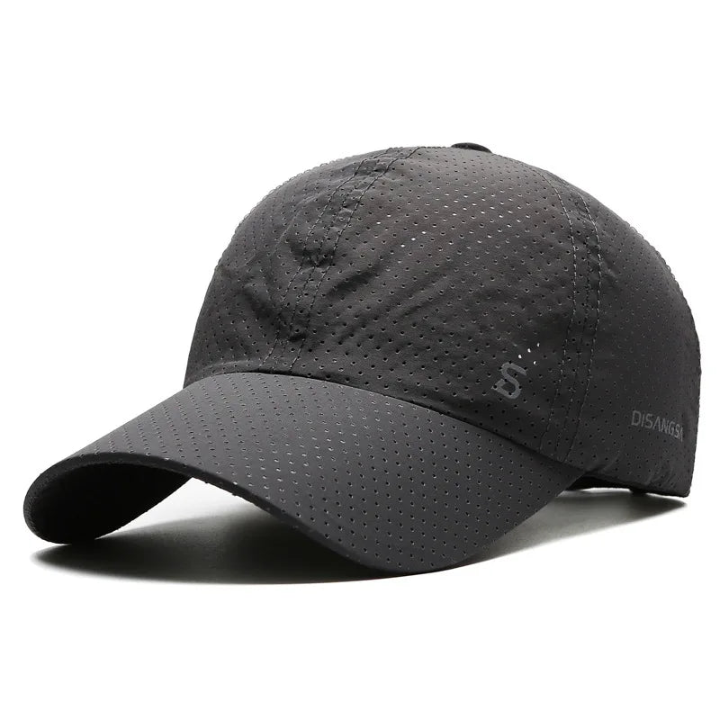 Unisex Quick Dry Baseball Cap with Breathable Design for Outdoor Sports and Everyday Wear