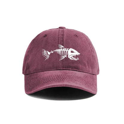 Unisex Vintage Washed Baseball Cap with Graphic Embroidery for Casual Outdoor Streetwear Style