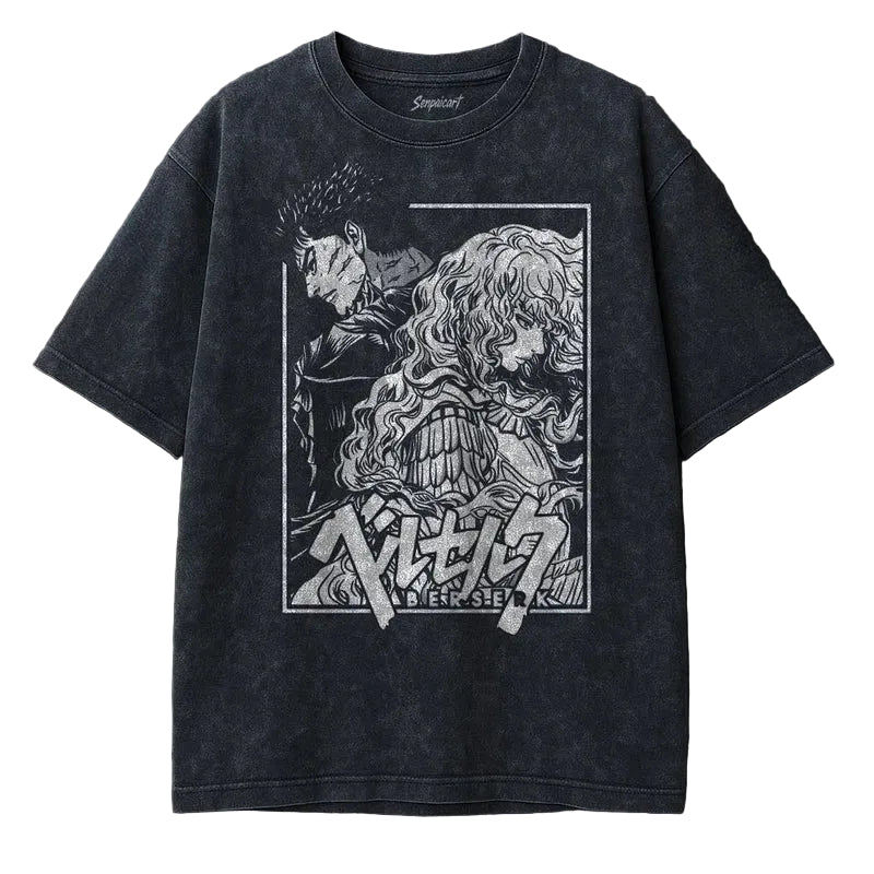 Dark Fantasy Anime Goth Oversized Vintage Graphic Tee