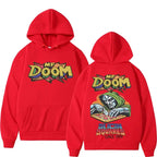 Retro Comic Graphic Hoodie with Relaxed Streetwear Fit and Back Artwork