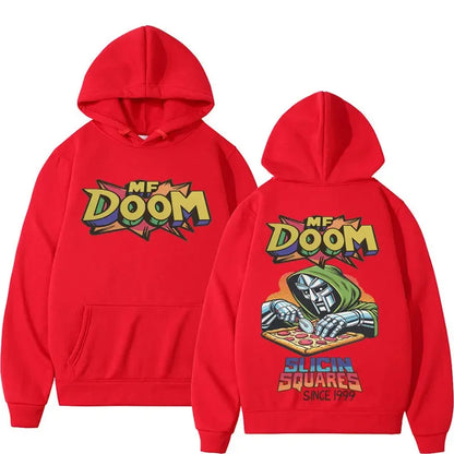 Retro Comic Graphic Hoodie with Relaxed Streetwear Fit and Back Artwork