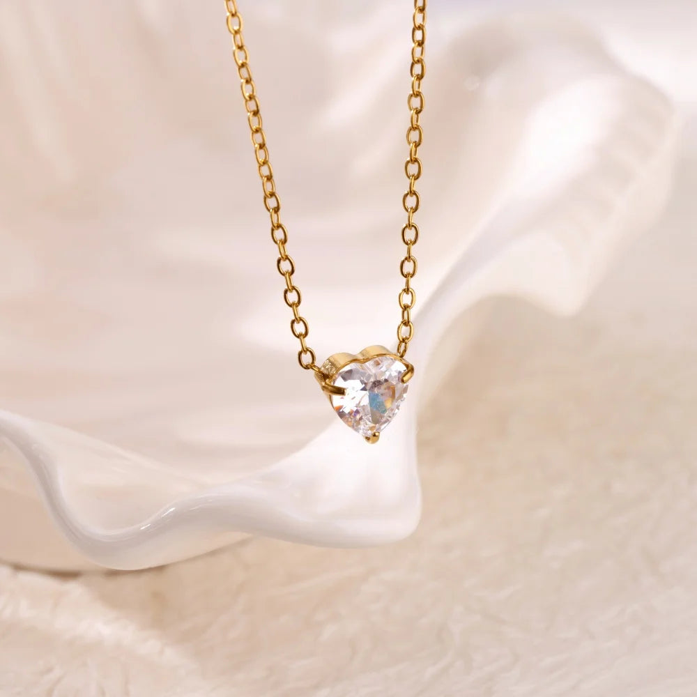 Layered Heart Pendant Necklace for Dark Feminine and Alternative Fashion