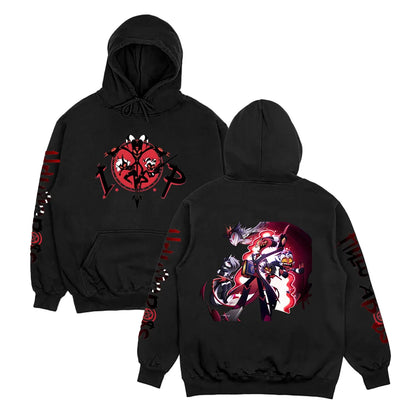 Anime Dark Fantasy Hoodie with Retro Manga Streetwear Energy