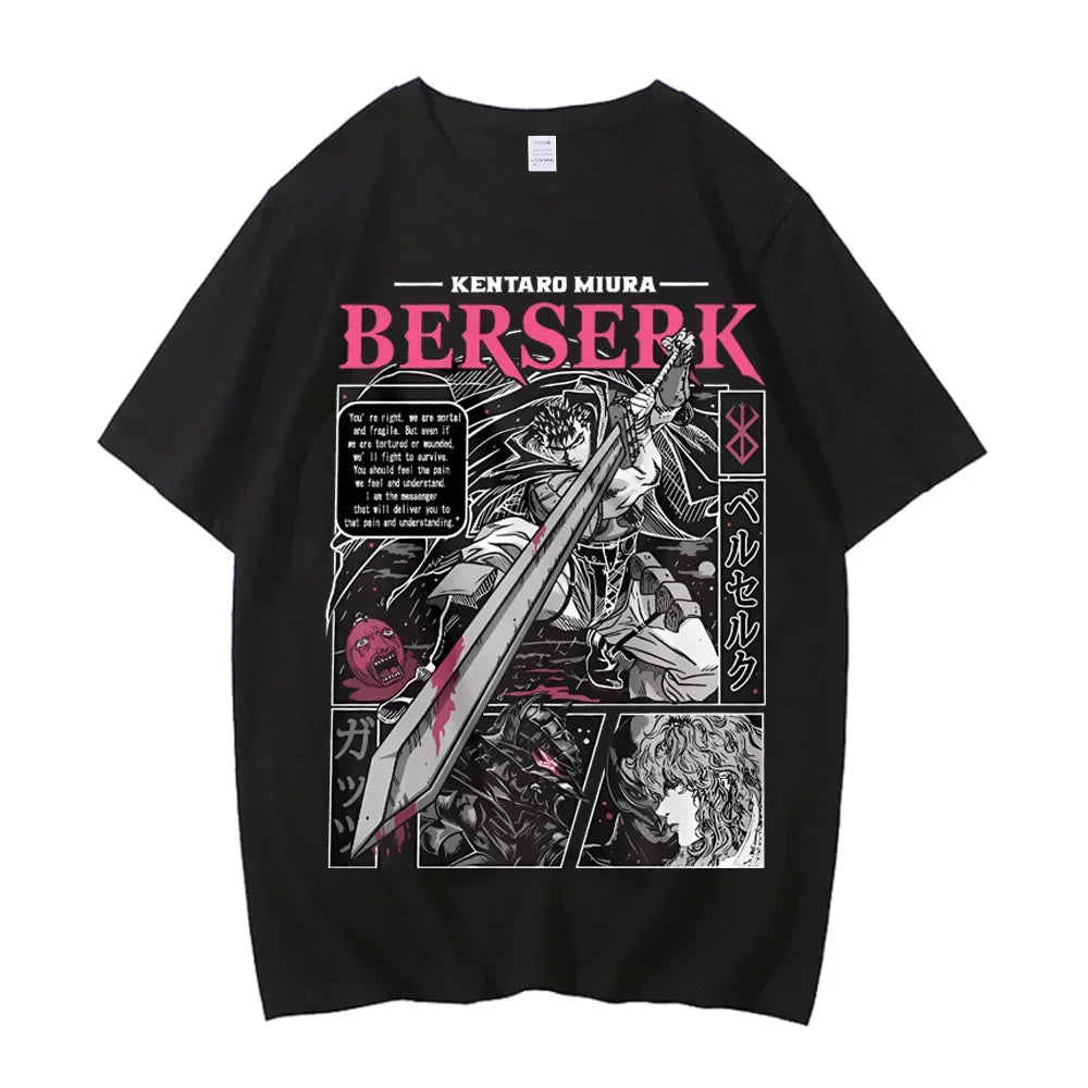 Retro Dark Fantasy Oversized Anime Goth Streetwear Graphic Tee
