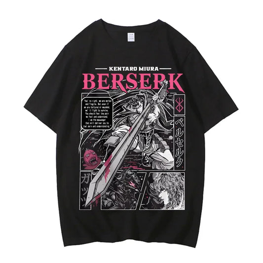 Retro Dark Fantasy Oversized Anime Goth Streetwear Graphic Tee