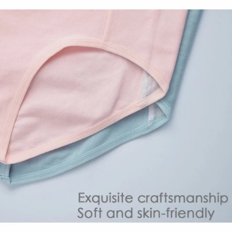 5-Piece High-Waisted Cotton-Blend Brief Set with Smoothing Wide Waistbands