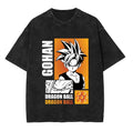 Vintage Anime Streetwear Graphic Oversized Washed Cotton Casual T-Shirt Design