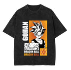 Vintage Anime Streetwear Graphic Oversized Washed Cotton Casual T-Shirt Design