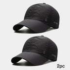 Lightweight Quick Dry Baseball Cap Adjustable Curved Brim Outdoor Performance Hat