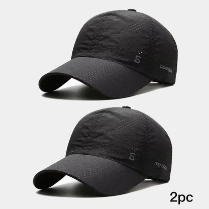 Lightweight Quick Dry Baseball Cap Adjustable Curved Brim Outdoor Performance Hat
