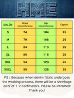 Men's Loose Knee Length Denim Shorts with Drawstring Waist and Relaxed Casual Style