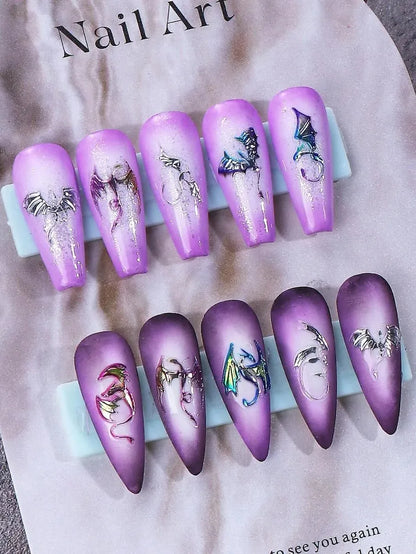 Gothic Butterfly and Celestial Nail Art Stickers for Alternative Manicure Designs