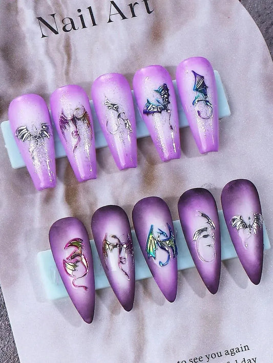 Gothic Butterfly and Celestial Nail Art Stickers for Alternative Manicure Designs