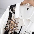Vintage Gothic Kimono Dress with Dark Alternative Streetwear Aesthetic
