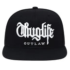 Embroidered Flat Brim Snapback Cap Adjustable Urban Streetwear Baseball Fashion Hat