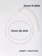 Minimalist Beaded Waist Chain for Y2K Streetwear and Alternative Styling