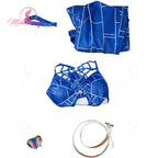 Women's Cutout Bodysuit and Flared Pants Outfit Set with Coordinated Belt Accessories