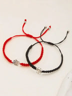 Spider Charm Bracelet Set for Gothic Alternative and Dark Aesthetic Styling