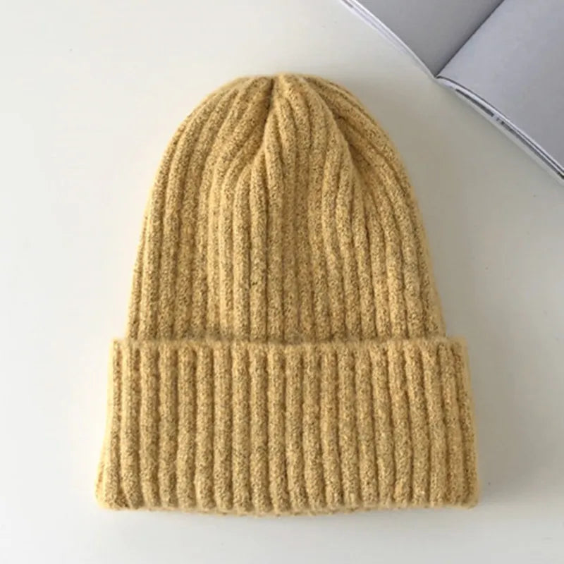Soft Acrylic Ribbed Knit Beanie for Everyday Casual Streetwear Winter Fashion and Comfort