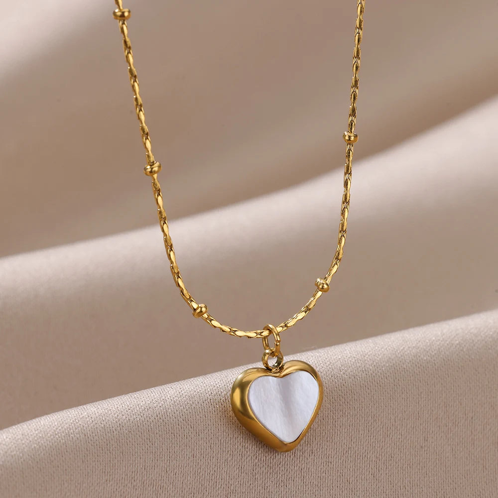 Layered Heart Pendant Necklace for Dark Feminine and Alternative Fashion