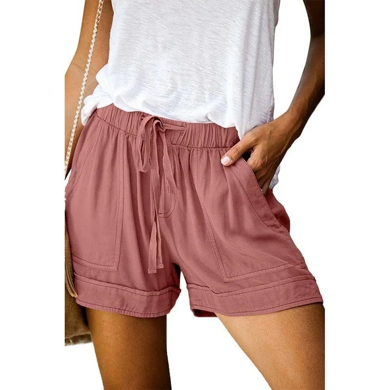 Women's Quick Dry Drawstring Athletic Shorts with Relaxed Fit and Comfortable Everyday Design