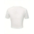 Retro Destination Graphic Baby Tee with Fitted Crop Streetwear Silhouette