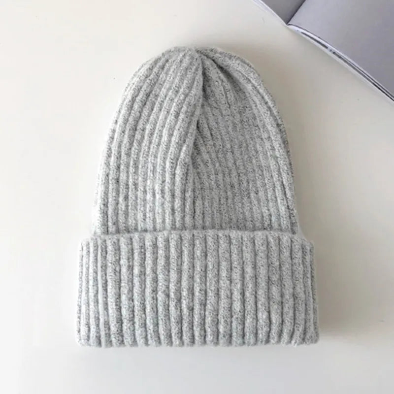 Soft Acrylic Ribbed Knit Beanie for Everyday Casual Streetwear Winter Fashion and Comfort