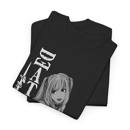 Anime-Inspired Gothic Maiden Graphic T-Shirt with Retro Manga Streetwear Aesthetic