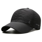 Lightweight Quick Dry Baseball Cap Adjustable Curved Brim Outdoor Performance Hat