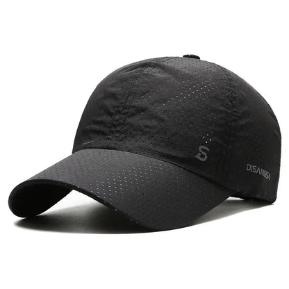 Lightweight Quick Dry Baseball Cap Adjustable Curved Brim Outdoor Performance Hat