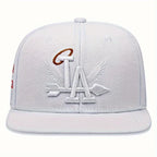 Embroidered Flat Brim Snapback Cap Adjustable Streetwear Hip Hop Baseball Fashion Hat