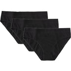 Three-Piece Floral Print Menstrual Brief Set with Contrast Waistbands