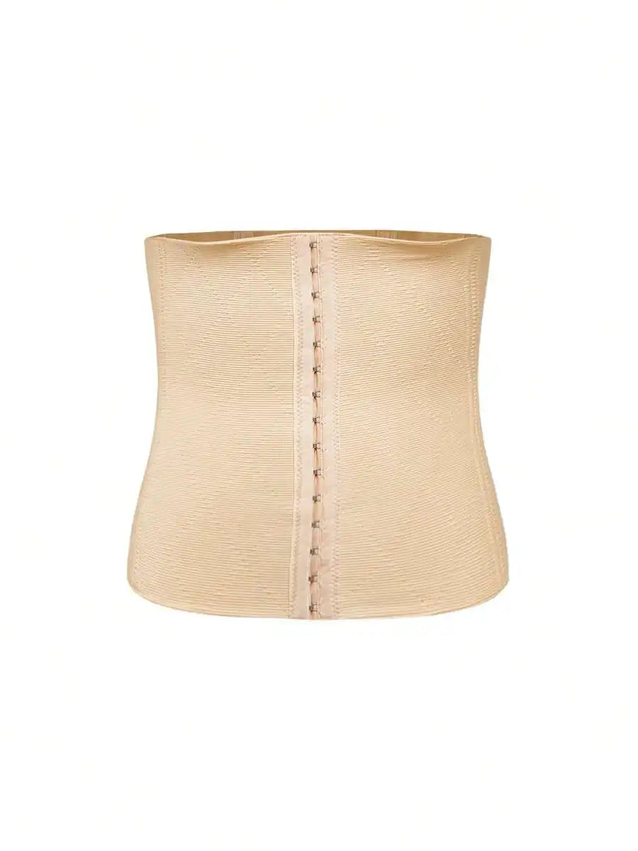 High-Stretch Waist Trainer Corset with Hook Front Closure and Sculpting Fit