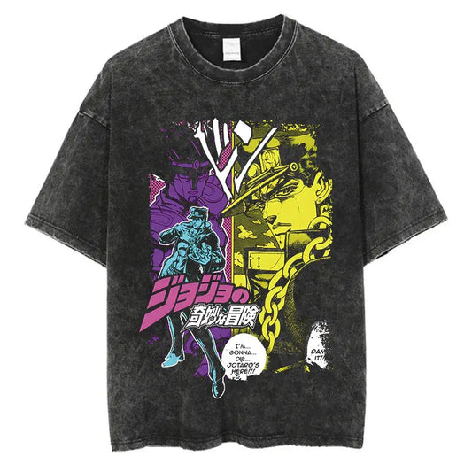 Dark Anime Goth Collage Graphic Oversized Vintage Streetwear T-Shirt
