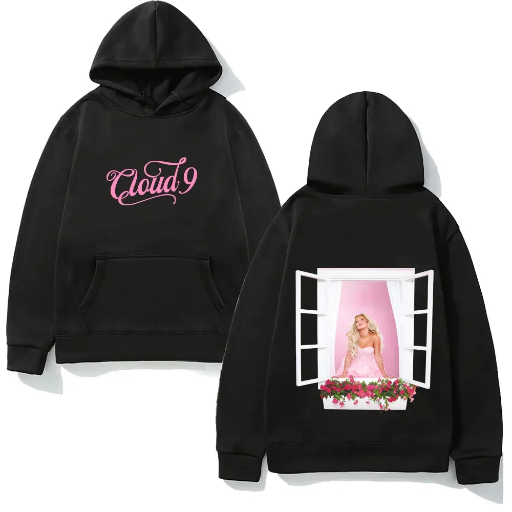 Fleece Lined Graphic Hoodie with Oversized Streetwear Fit and Back Artwork