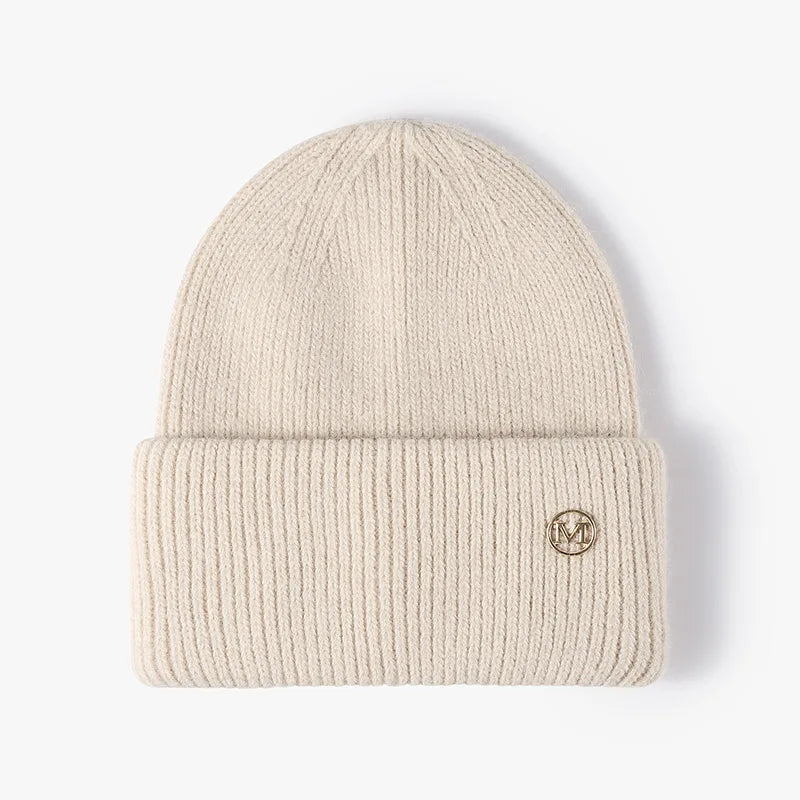 Soft Rabbit Fur Blend Acrylic Knit Beanie for Everyday Winter Casual Fashion and Comfort